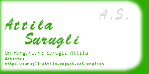 attila surugli business card